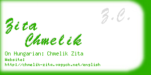 zita chmelik business card